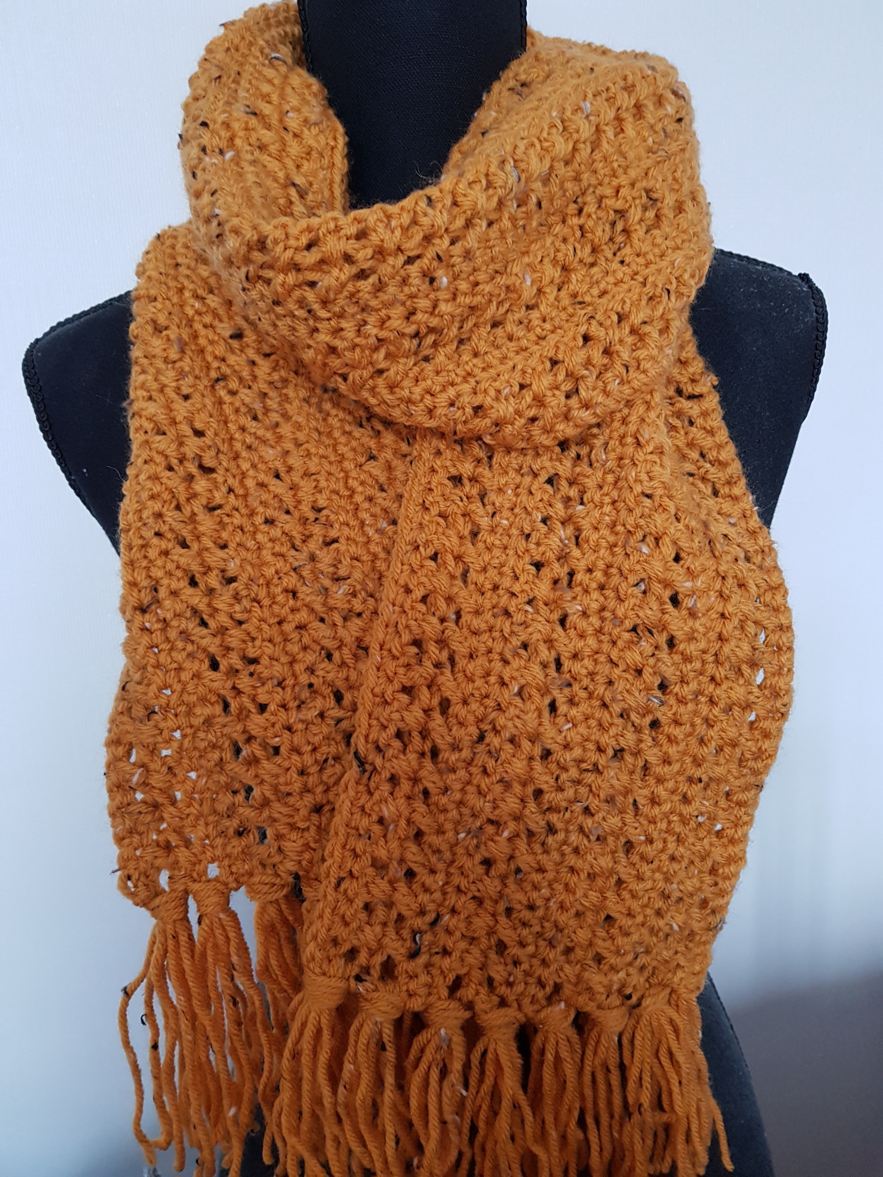 DIY Haken: Wintersjaal met franjes