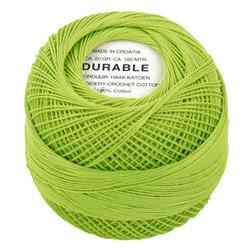 Durable haakkatoen oranje 1008 lichtgroen