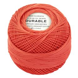 Durable haakkatoen oranje 1029 zalmroze