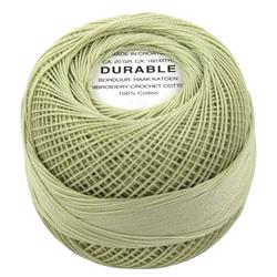 Durable haakkatoen oranje 1037 lichtgroen