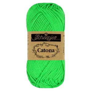 Scheepjes Catona 602 neon groen