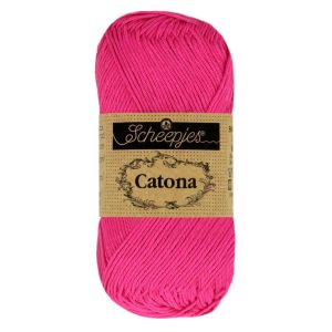 Scheepjes Catona 604 neon roze