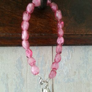 Roze armband olifant