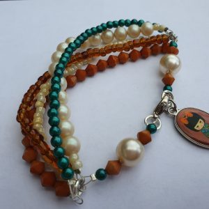 Armband bruin groen