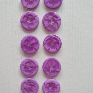 Paarse knopen bloem 10 stuks