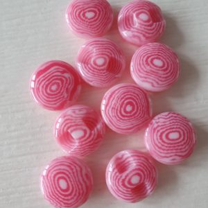 Roze knopen 10 stuks