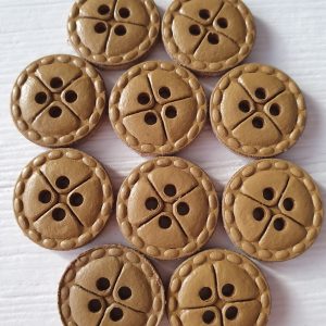 Bruine knopen 10 stuks