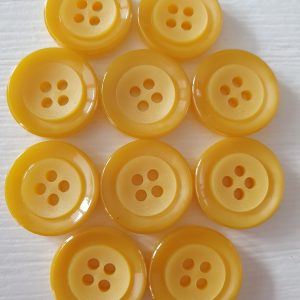 Gele knopen 10 stuks