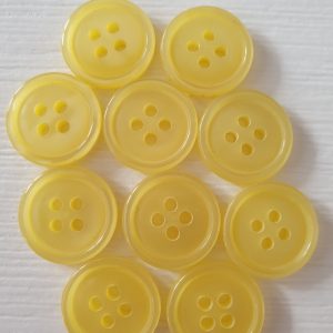 Gele knopen 10 stuks