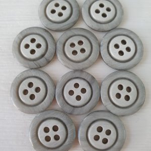 Grijze knopen 10 stuks