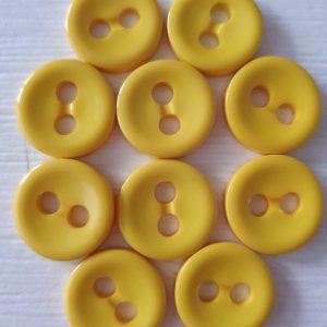Gele knopen 10 stuks