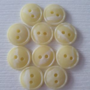 Lichtgele knopen 10 stuks