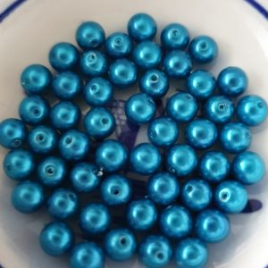 Blauwe kraaltjes 50 stuks