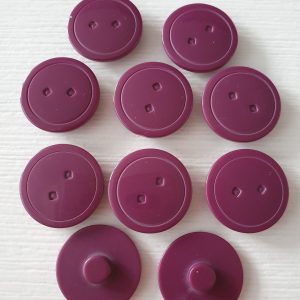 Paarse knopen 10 stuks