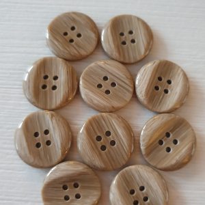 Bruine knopen  10 stuks