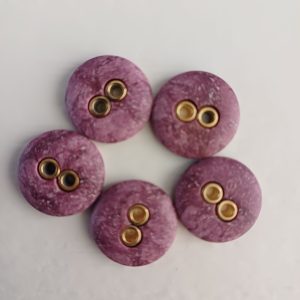 Paarse knopen 5 stuks