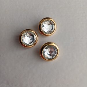 Goudkleurige knopen 3 stuks