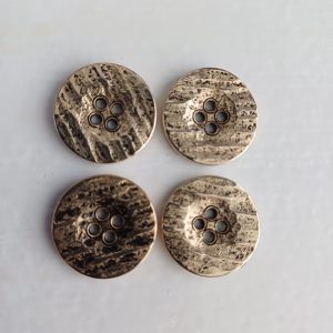 Vintage goudkleurige knopen 4 stuks