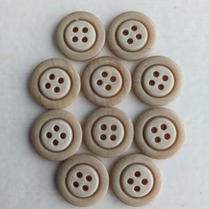 Bruine knopen 10 stuks