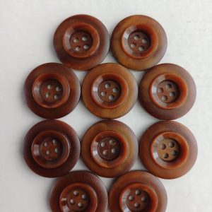Bruine knopen 10 stuks