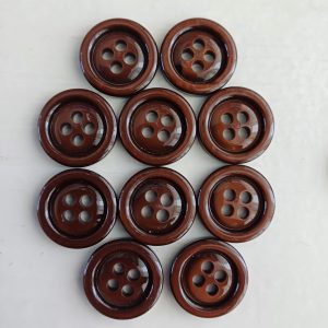 Bruine knopen 10 stuks