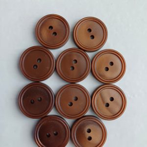 Bruine knopen 10 stuks