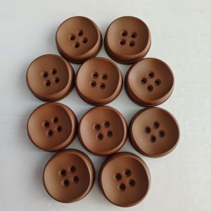 Bruine knopen 10 stuks