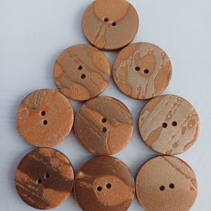 Bruine knopen 9 stuks