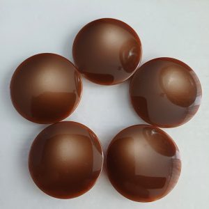 Grote bruine knopen 5 stuks