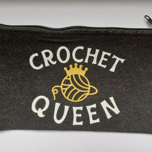 Haaknaalden tasje etui zwart