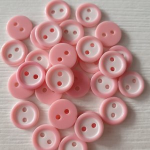Kleine roze witte knoopjes 30 stuks