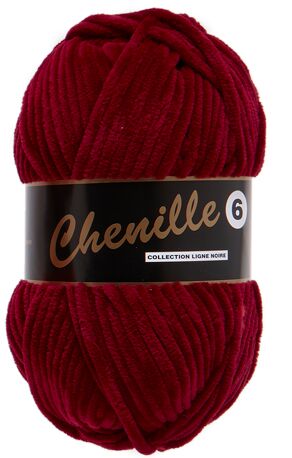 Chenille 6 nr. 42 donkerrood