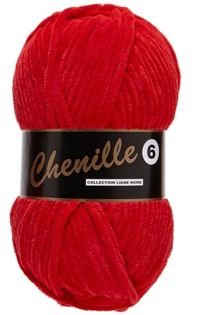 Chenille 6 nr. 43 rood