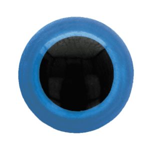 Dierenogen - veiligheidsogen tweekleurig 18 mm blauw