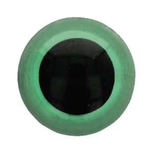 Dierenogen - veiligheidsogen tweekleurig 18 mm groen