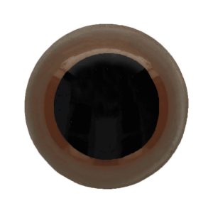 Dierenogen - veiligheidsogen tweekleurig 18 mm bruin