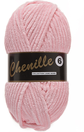 Chenille 6 nr. 712 lichtroze
