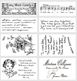 Stempels stamp set B