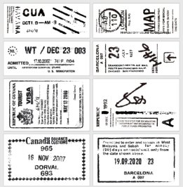 Stempels stamp set D