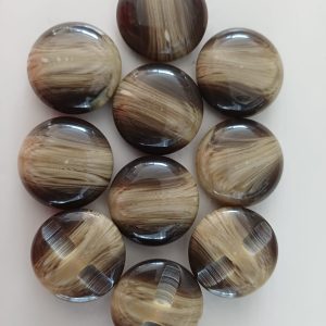 Bruine knopen 10 stuks