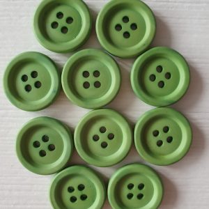 Groene knopen 10 stuks