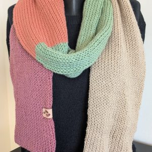 Handgemaakte gebreide sjaal van acryl voor volwassenen [GRATIS verzending]