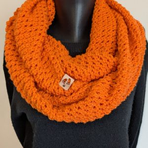 Handgemaakte gehaakte Koningsdag infinity sjaal van acryl voor volwassenen [GRATIS verzending]