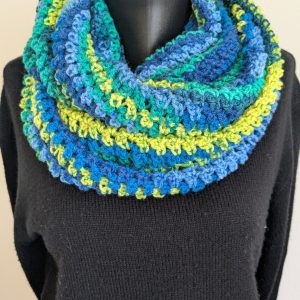 Handgemaakte gehaakte infinity sjaal van acryl voor volwassenen [GRATIS verzending]
