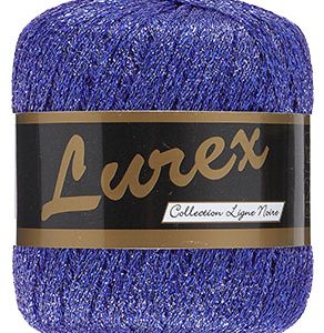 Lammy Yarns Lurex glittergaren nr 6 blauw