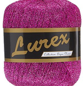 Lammy Yarns Lurex glittergaren nr 11 fuchsia roze