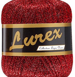 Lammy Yarns Lurex glittergaren nr 13 rood