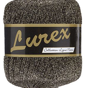 Lammy Yarns Lurex glittergaren nr 16 goud zwart
