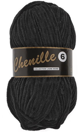 Chenille 6 nr. 1 zwart