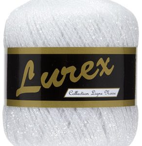 Lammy Yarns Lurex glittergaren nr 21 wit
